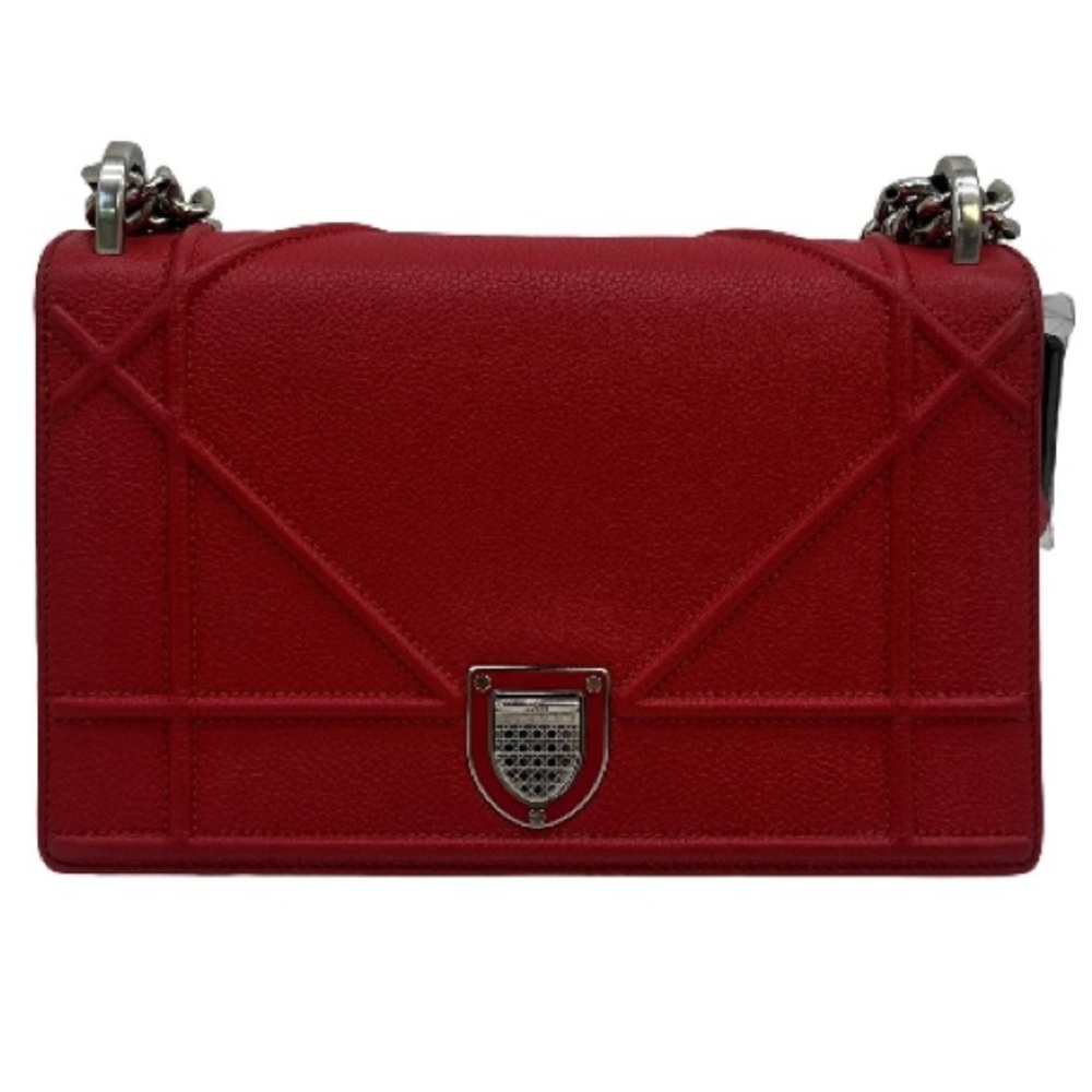 Dior Red Grained Leather Bag !!Valentine’s Day Coming!!